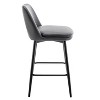 Sapphtopaz Counter Height Swivel Bar Stools, Dining Chairs Set of 2, Swivel Barstools with Back and Metal Legs for Kitchen Island and Pub - 3 of 4