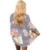 Haute Edition | Women's Lightweight Summer Cardigan Cover Up in Leopard and Floral - 2 of 3