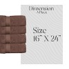 Home Weavers Elegance Essentials 550GSM 100% Cotton Zero Twist Super Absorbent Bath Towel Set - 2 of 4