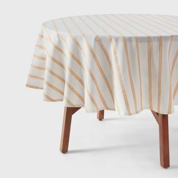 Cotton Striped Tablecloth Yellow - Threshold™