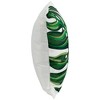 Northlight Palm Leaf with Rhinestones Throw Pillow - 16" - Green and White - 3 of 4