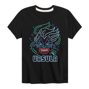 Boys' - Disney Villains - Neon Ursula Short Sleeve Graphic T-Shirt - 1 of 4