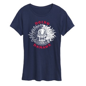 Women's - Disney Villains - Doing Damage Cruella Short Sleeve Graphic T-Shirt - 1 of 4