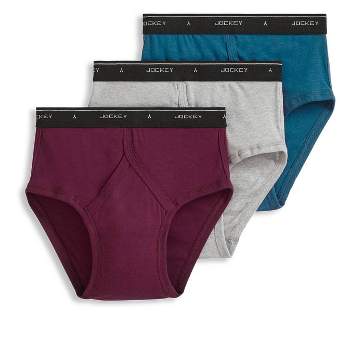Jockey Mens Classic Low-rise Brief 3 Pack Underwear Briefs 100% Cotton ...