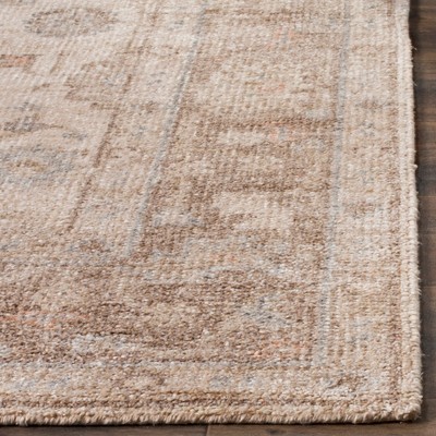 Ivory Elegance 4' x 6' Hand-Knotted Wool & Viscose Blend Area Rug