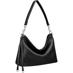 Genuine Leather Hobo Bags for Women, Anti Theft Soft Leather Shoulder Handbags Purses - 1 of 4
