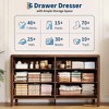 Dresser for Bedroom, Chest of Drawers, Closet Dresser Storage Cabinet Organizer for Bedroom, Living Room, Hallway & Office - 3 of 4
