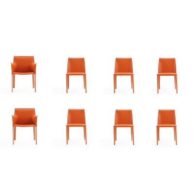 Set of 8 Paris Dining Chairs - Manhattan Comfort