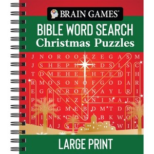 Brain Games - Bible Word Search: Christmas Puzzles - Large Print - by  Publications International Ltd & Brain Games (Spiral Bound) - 1 of 1