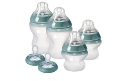 Tommee Tippee Closer to Nature 3 in 1 Glass Baby Bottle Set, 9oz, 3 Count