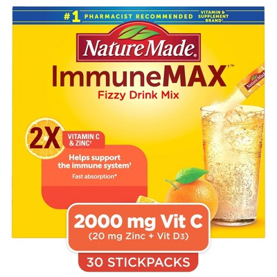 Nature Made Immune Max Vitamin C Fizzy Drink Mix - 30ct