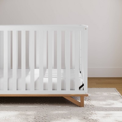 Santa Monica White and Driftwood 5-in-1 Convertible Crib