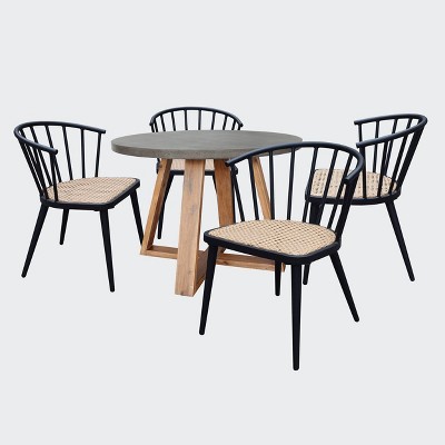 Maria 5pc Dining Set - Leisure Made