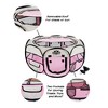 Pet Adobe Portable Pop-Up Pet Playpen with Carrying Bag, 33" Diameter, Pink - 2 of 4