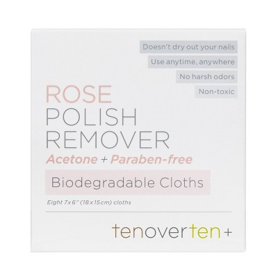 tenoverten Polish Remover Wipes - 8ct