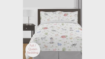 Sweet Jojo Designs Farm Animals Boy Girl Baby Playmat Tummy Time Infant Play Mat Aquarela Farmhouse Cavalo Vaca Ovelha Porco