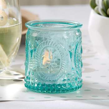 Kate Aspen Vintage Glass Tea Light Holders (Set of 8)