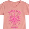 Girls' - Barbie - Barbie Land Dolls Rule Fitted Short Sleeve Graphic T-Shirt - 2 of 4