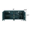 Kitchen Cabinet With 4 Carved Flower Door,Storage Cabinet For Living Room,Dining Room Furniture,Indoor Furniture-Maison Boucle - 4 of 4