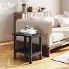 Tree City Double Outdoor Side Table, 2-Tier Weather-Resistant Patio End Table for Backyard, Porch & Pool, Durable HDPE Small Table - 2 of 4