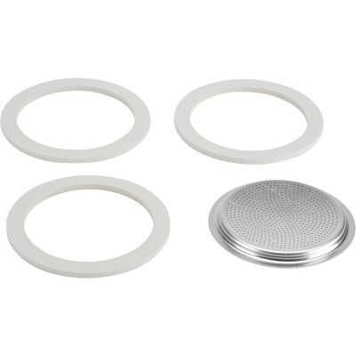 Bialetti Replacement Gaskets and Filter for Stovetop Espresso Coffee Makers