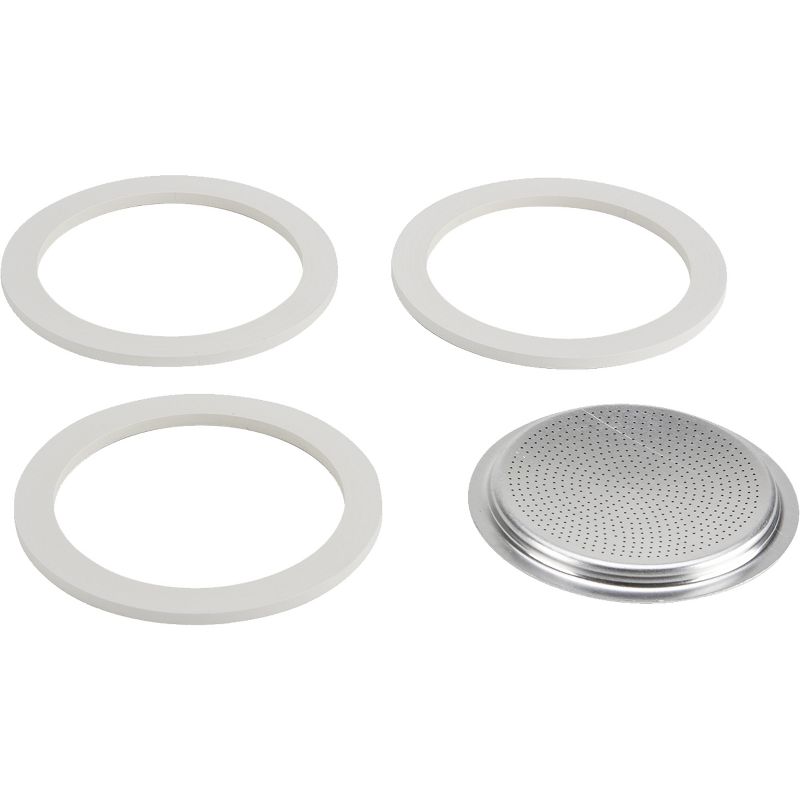 Bialetti Replacement Gaskets and Filter for Stovetop Espresso Coffee Makers, 1 of 2