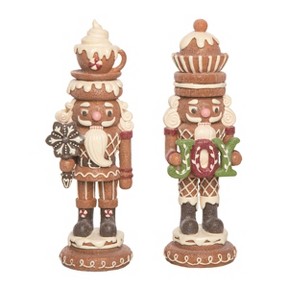 Resin Gingerbread Nutcracker Decor Set of 2 - 1 of 1