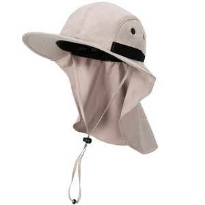 Solaris Wide Brim Sun Hat with Neck Flap - UV Protection for Men & Women - 1 of 4