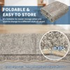 Modern Washable Area Rug, Scalloped Throw Carpet with Non Slip Backing, Low Pile Stain Resistant Floor Carpet for Living Room - 3 of 4