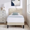 VECELO Bed Frame Premium Upholstered Platform with Height Adjustable Headboard - image 4 of 4