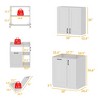 Famapy Multi - Use White Kitchen Cabinet Pantry Wall - Mounted Cabinet: Countertop - Free,DIY Ready，Versatile Setup – Fit Any Style - 4 of 4