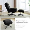 Velvet Rocking and Swivel Lounge Chair with Ottoman and Foam Cushion - 4 of 4