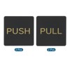Unique Bargains Square Self-Adhesive Decor Home Business Push Pull Door Sign 4 Pcs - 3 of 4