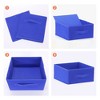 REGALWOVEN Collapsible Fabric Storage Bin with Handle for Organizing Clothes Books 2 Pcs - 3 of 4