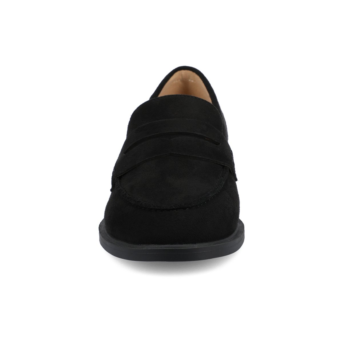 Женские туфли Journee Collection Journee Women's Medium and Wide Width Penny Loafer, Black 6 — фото 6