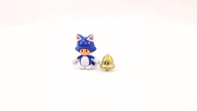 Nintendo Super Mario Cat Toad with Super Bell Action Figure, 2 of 8, play video
