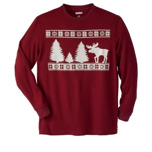 KingSize Men's Big & Tall Tall Waffle-Knit Thermal Crewneck Tee Big - 1 of 4