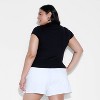 Women's Slim Fit Short Sleeve Mock Turtleneck T-Shirt - Wild Fable™ - 3 of 3