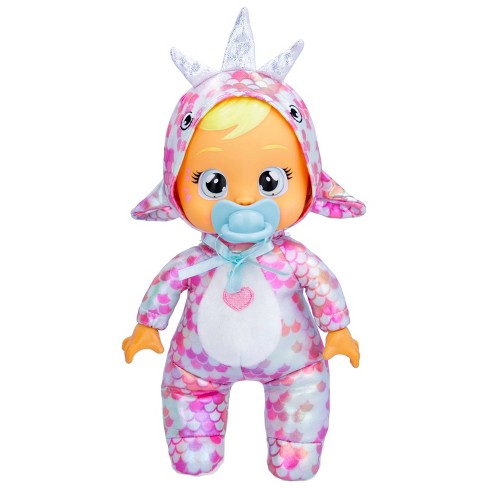 Cry Babies Tiny Cuddles Dinos Stella With Narwhal Dinosaur Themed Metallic  Pajamas 9 Baby Doll : Target