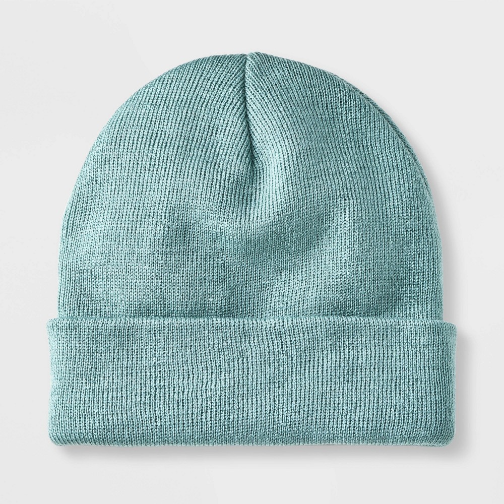 Kids' Solid Cuffed Beanie - Cat & Jack Green