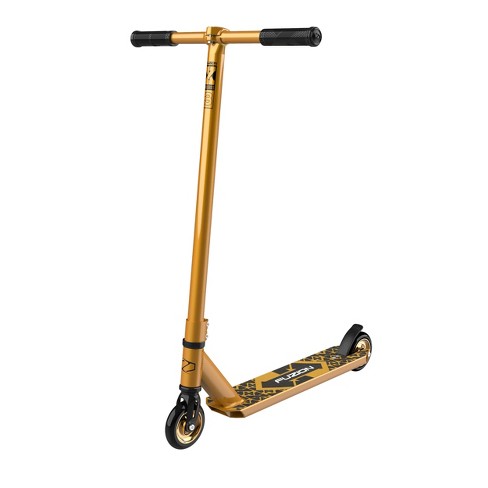 Fuzion Gold Pro X-3 Wheel Scooter Gold Target