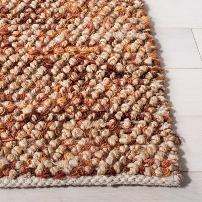 Hand-Knotted Red Wool Bohemian Reversible Area Rug