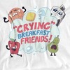 Steven Universe Crying Breakfast Friends Adult T-Shirt - 2 of 4