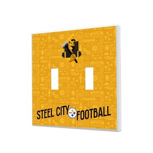 NFL AFC Teams 2024 Edition Hidden-Screw Light Switch Plate for Double Toggle - 1 of 4