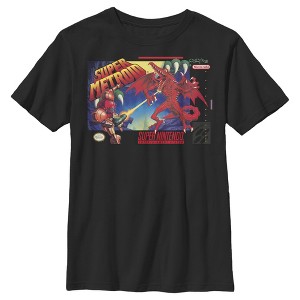 Boy's Nintendo Super Metroid Box Art T-Shirt - 1 of 4