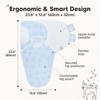 3pk Soothe Baby Swaddle 0-6 Months, Organic Baby Swaddle Sleep Sacks, Newborn, Infant Swaddle Sack - 2 of 4