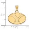 Black Bow Jewelry 14k Yellow Gold Brigham Young Cougars NCAA Small Pendant - 2 of 3