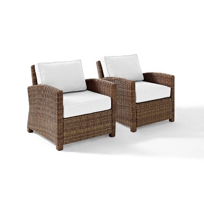 Bradenton 2pc Outdoor Wicker Armchair Set - Crosley
