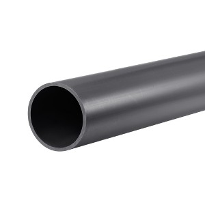 Unique Bargains Water Plumb Crafts Cable Sleeve Rigid Round Pipe 14" ID 1.42" x OD 1.57" Dark Grey - 1 of 4
