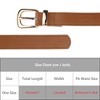 INSPIRE CHIC Women's Faux Leather Gold/Silver Buckle Belt 0.9" Waist Belts for Jeans Pants Dresses - 4 of 4